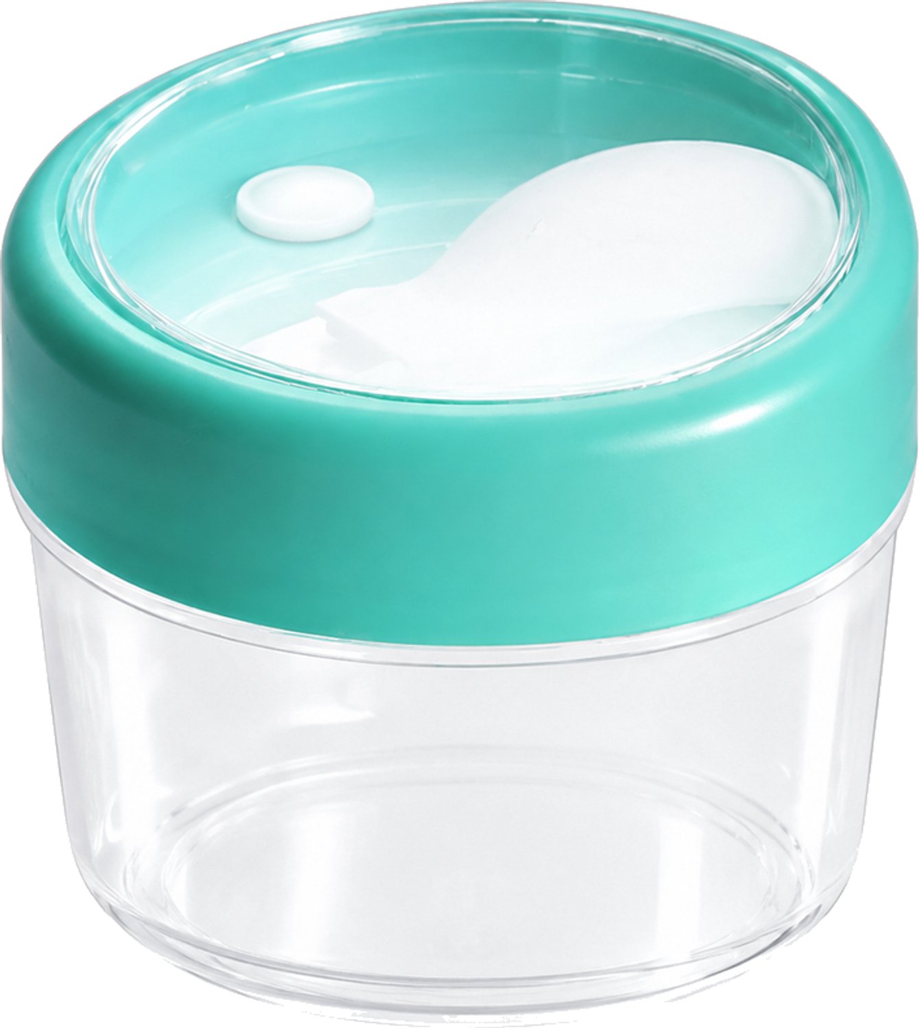 Broodtrommel van 600 ml, ronde ontbijtkom met deksel en zijring