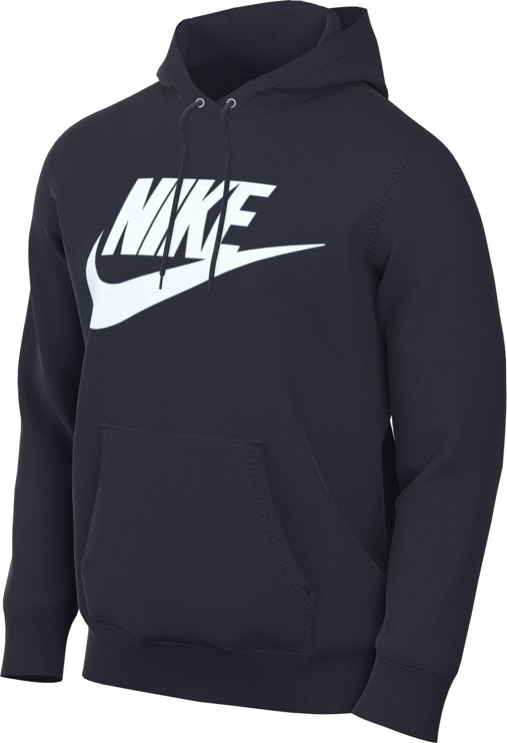 Nike Club Heren Hoodie Obsidian/ M Wit