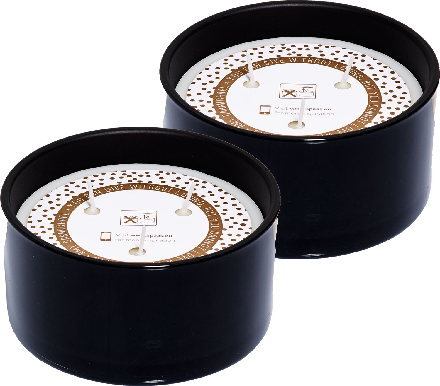 SPAAS Geurkaars 3 - wiek Cadeaupakket - Oriental Journey - circa 28u - 2 kaarsen Wit