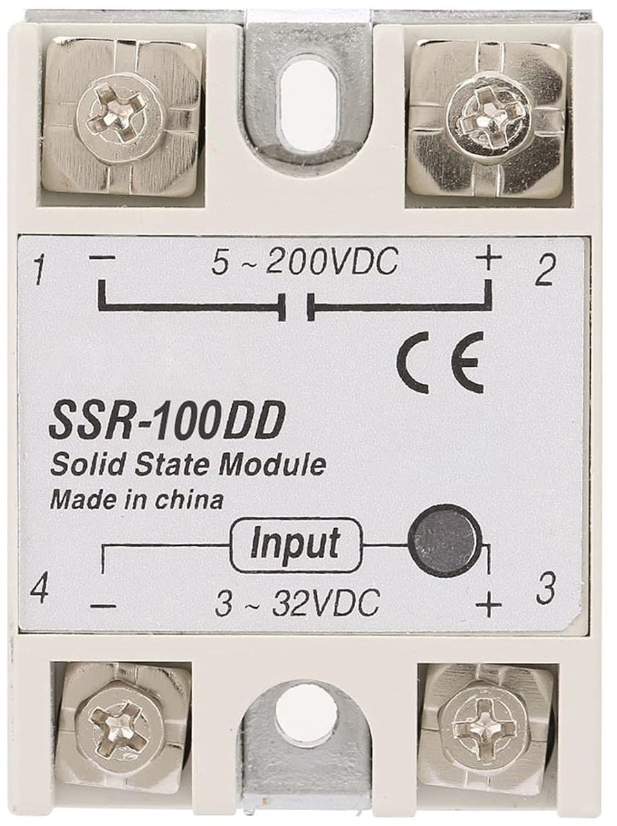 Solid State Relay Module voor Industriële Automatisering, 100A Output, 3-32VDC en 24-380VAC Besturing