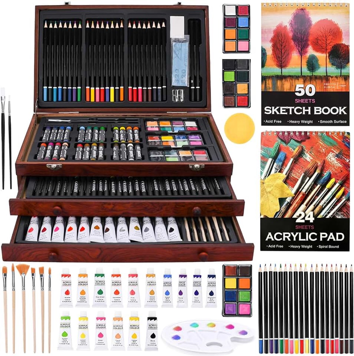 Kunstset voor Kinderen,Professionele Kunst Set voor Kinderen