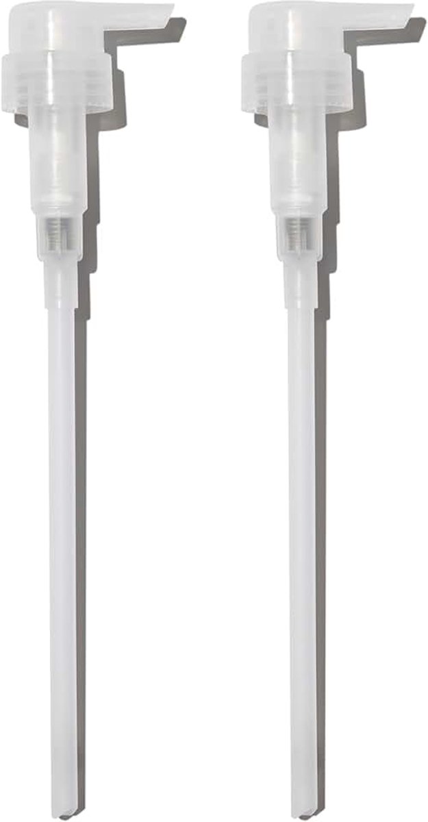 Amika Literpomp-duo (2 stuks) voor shampoo en conditioner, 1000 ml, doseerpompen voor literflessen, pompdispenser voor eenvoudige dosering van haarverzorgingsproducten zonder lekken