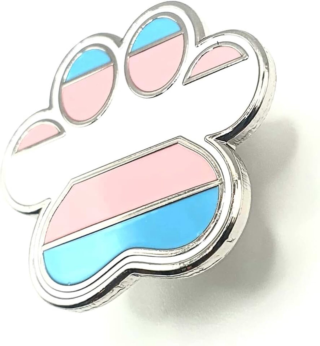 Transeksueel Transgender Gender Pup Paw LGBT Pride Vlag Metalen Emaille Pin Badge