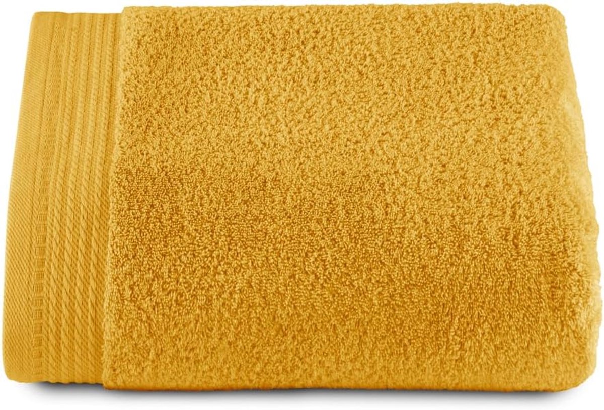 Badhanddoeken - 1 badhanddoek - 70 x 140 cm - 100% katoen - 600 gram - goud