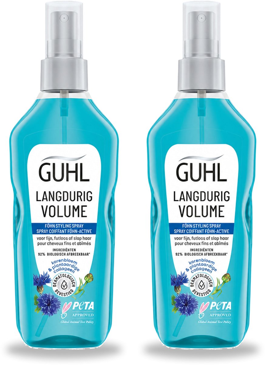 2 x Guhl - Styling Spray - Föhn Active - 125 ml - Voordeelverpakking - 2 stuks