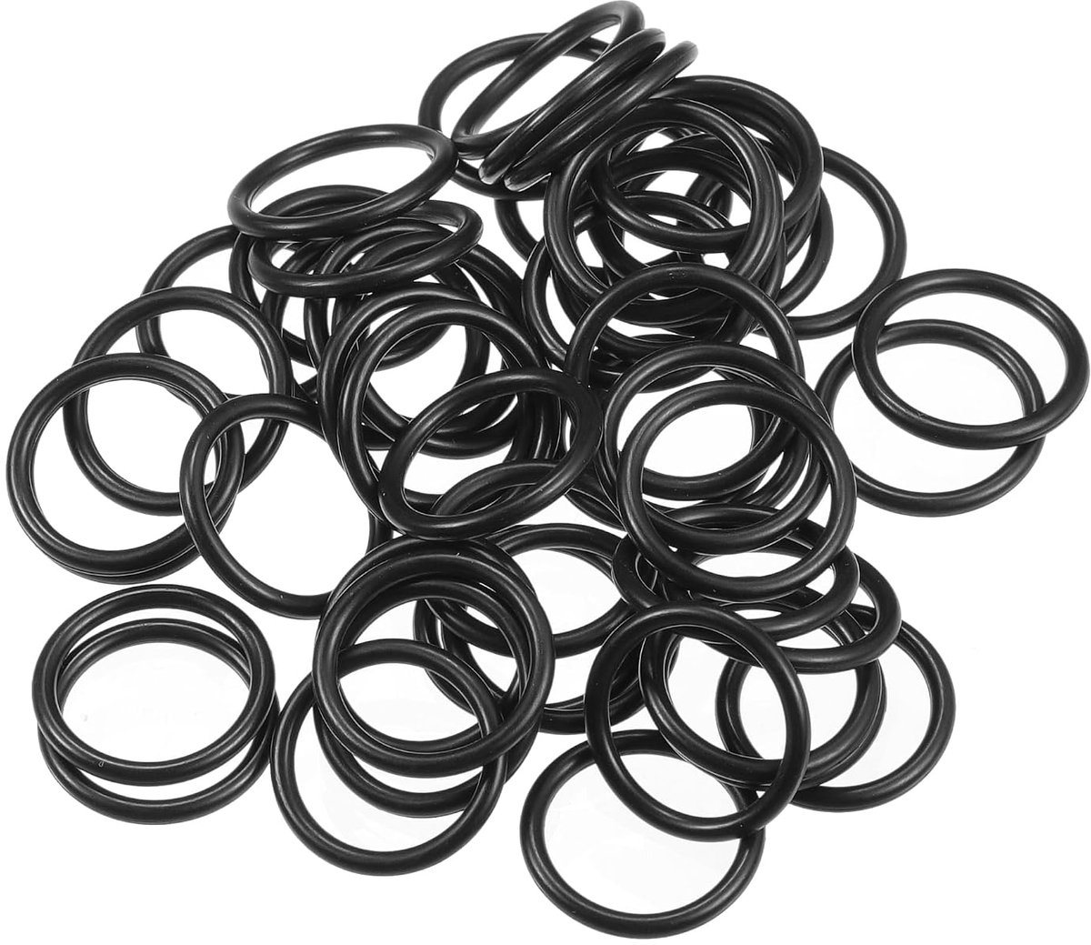 50 stuks 15 mm ID x 2 mm CS universele auto O-ring afdichting - auto - kraan reparatie vrachtwagen SUV aanhanger buis afdichting waterdicht - NBR rubber zwart