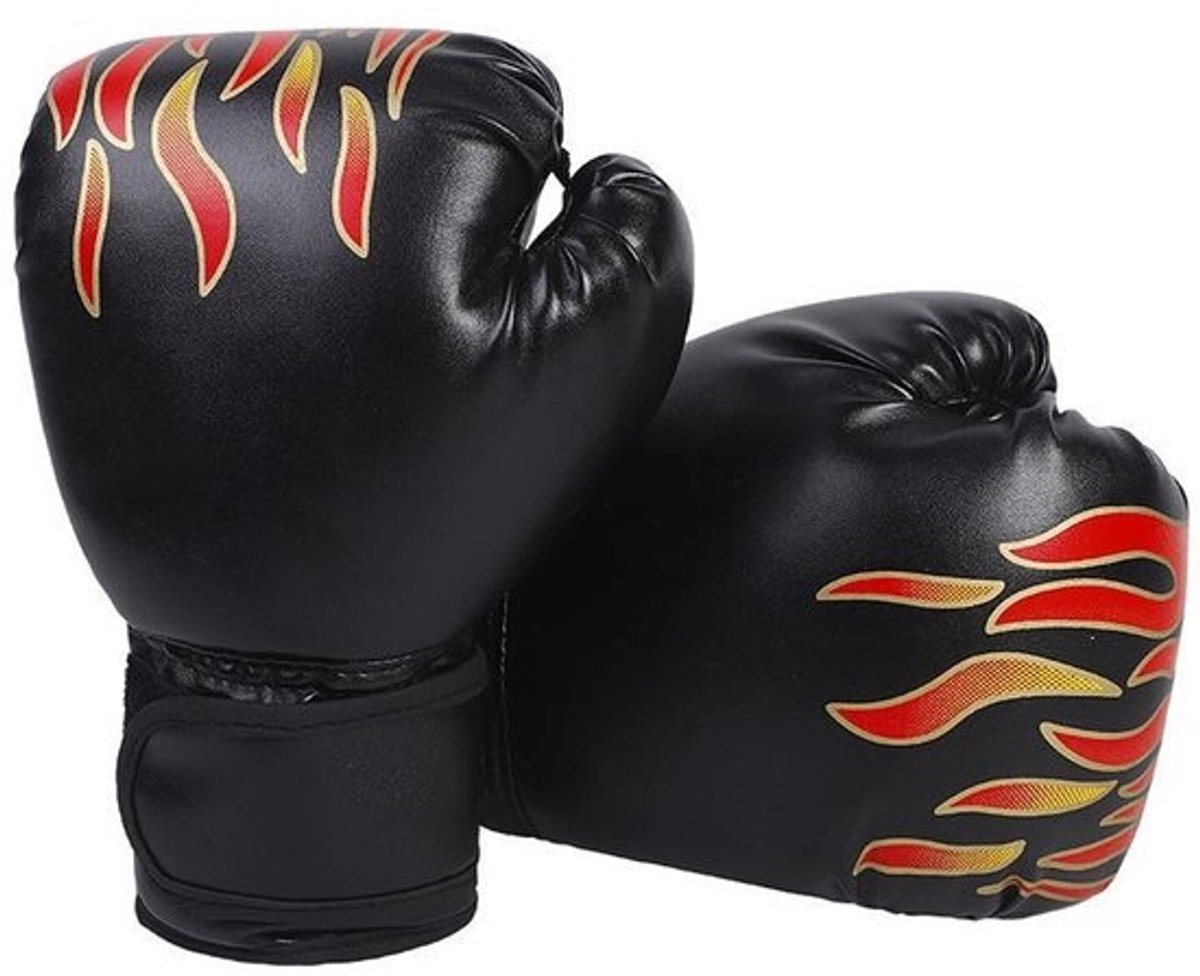 Dailygoods- Bokshandschoenen Kinderen - Duurzaam PU - 23 cm - Ventilatiegaten - Gebogen Ontwerp - Geschikt voor 3-12 jaar - Vechtsporthandschoenen