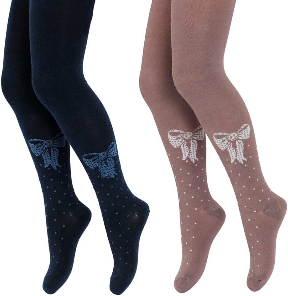 Panty voor meisjes, katoen met patroon, verpakking van 3 stuks, maten van 98 tot 152 cm