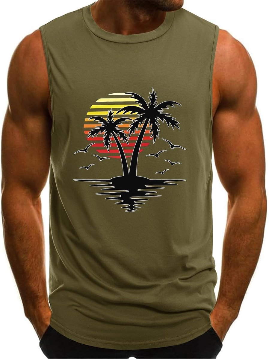 Tanktop voor heren, zomer, spiershirts, mouwloos, katoen, onderhemd, gym, sport, tanktop, bodybuilding, okselshirts, fitness, loopshirt voor mannen