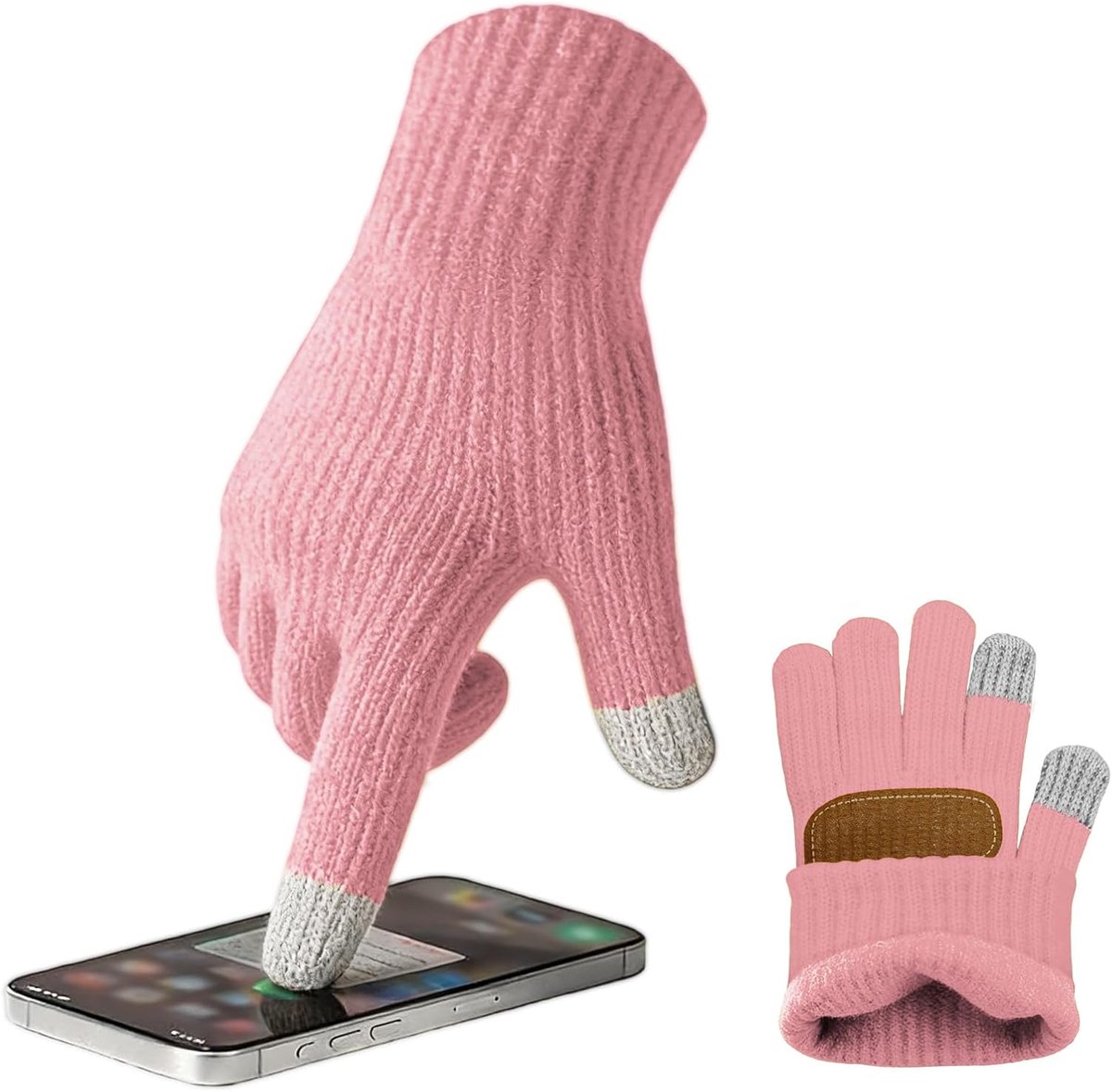 Handschoenen, touchscreen, uniseks, fleece, antislip, winddicht, voor snowboarden, dun, fietsen, wintersport