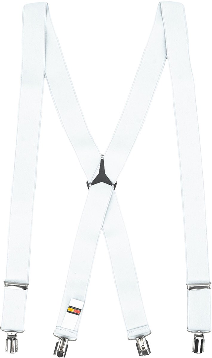 LINDENMANN heren bretels X-vorm - wit