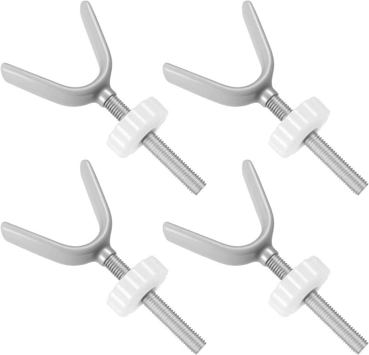 Set van 4 Drukschroeven voor Kinderhekken, M10 Y-Spindels voor Trapbescherming, Verlengschroeven en Deurbescherming Grille Kit