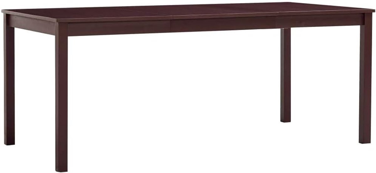 Eettafel, keukentafel, bijzettafel, 180 × 90 × 73 cm, salontafel, koffietafel, eetkamertafel van grenenhout voor thuiskantoor, woonkamer, werkkamer