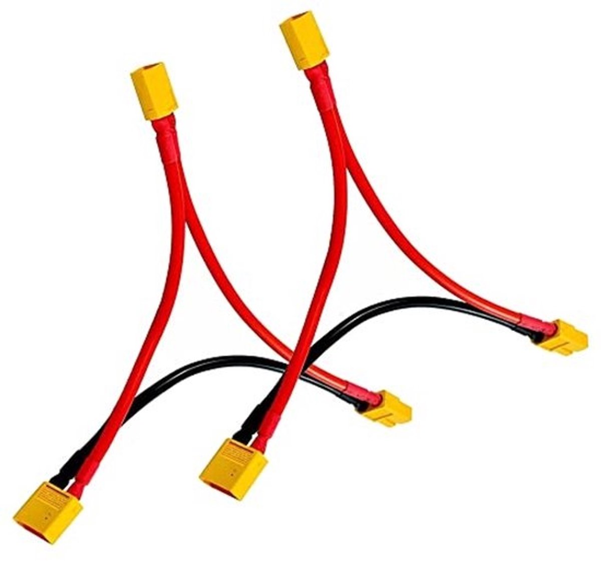 XT60-serieadapterkabel voor RC-accu's - 2 stuks, 10 cm, 14 AWG