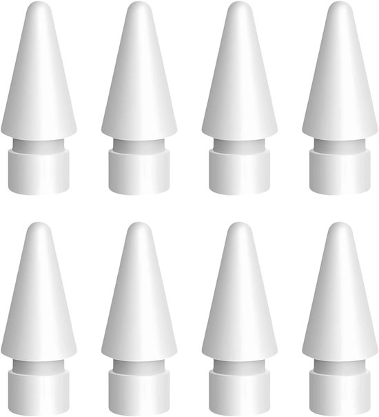 8 stuks punt voor 2e generatie, reserve penpunten Stylus Pen punten zeer gevoelig nauwkeurig slijtvast zacht en hard nauwkeurige controle compatibel 1e & 2e generatie origineel (wit) — afbeelding 5