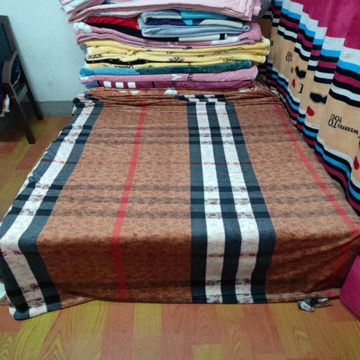 Fleece werpdekens Reisformaat - Superzachte donzige warme stevige bedspreien voor bank Microfiber deken -4_120 * 200 cm