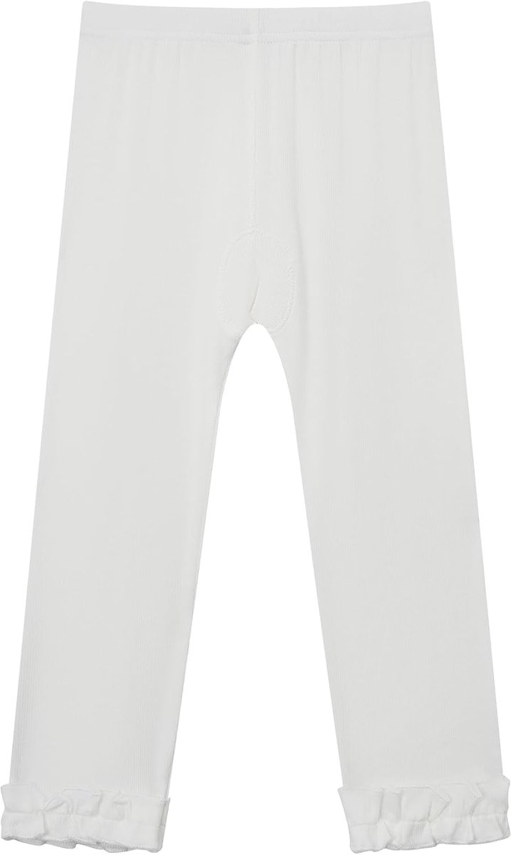 Leggings voor baby's en peuters, stretch, comfortabel, relaxte pasvorm met ruches zoom, geschikt voor alle seizoenen