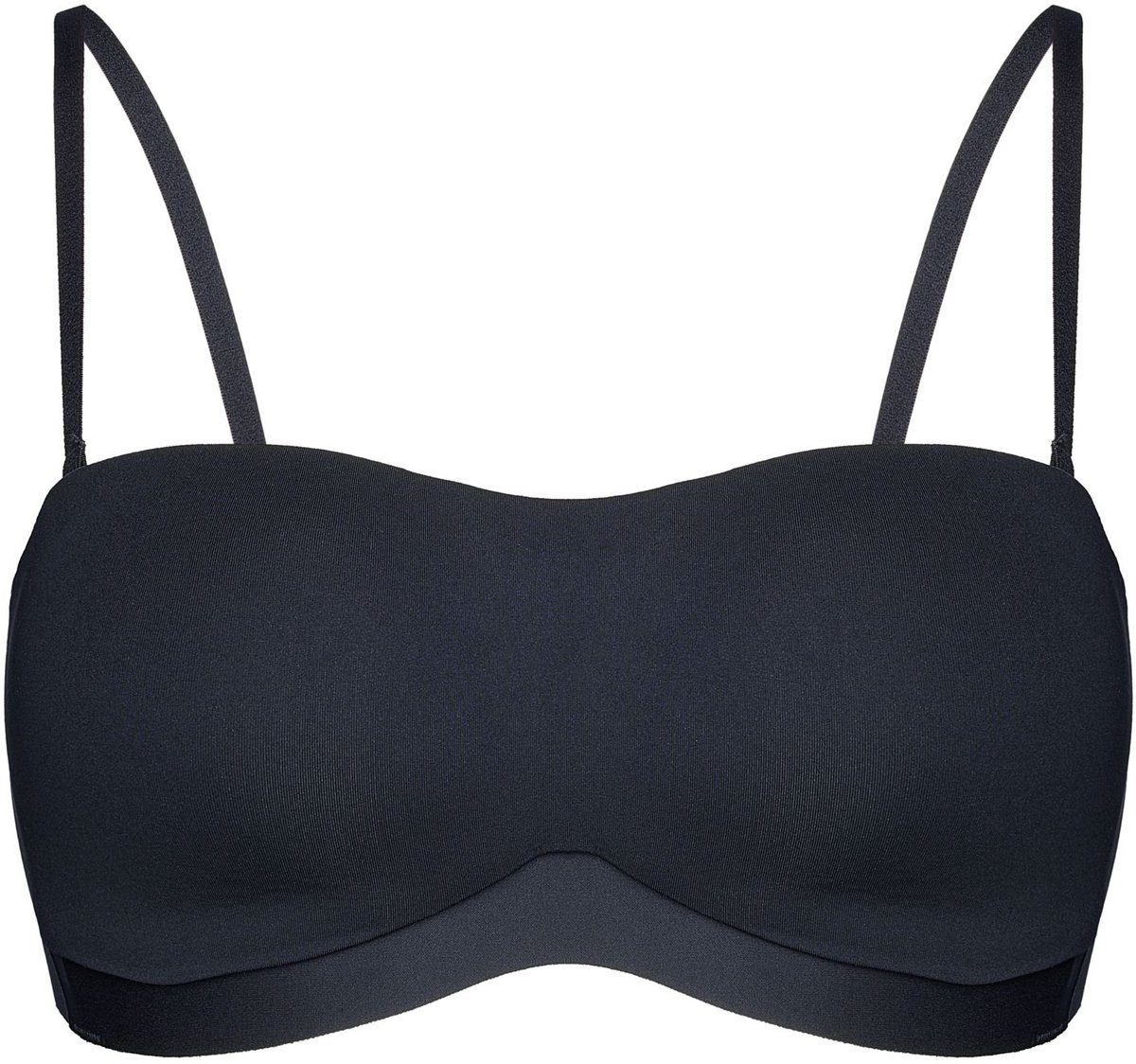 ESOTIQ Smooth - Bandeau-beha - Zwart - Afneembare Schouderbandjes