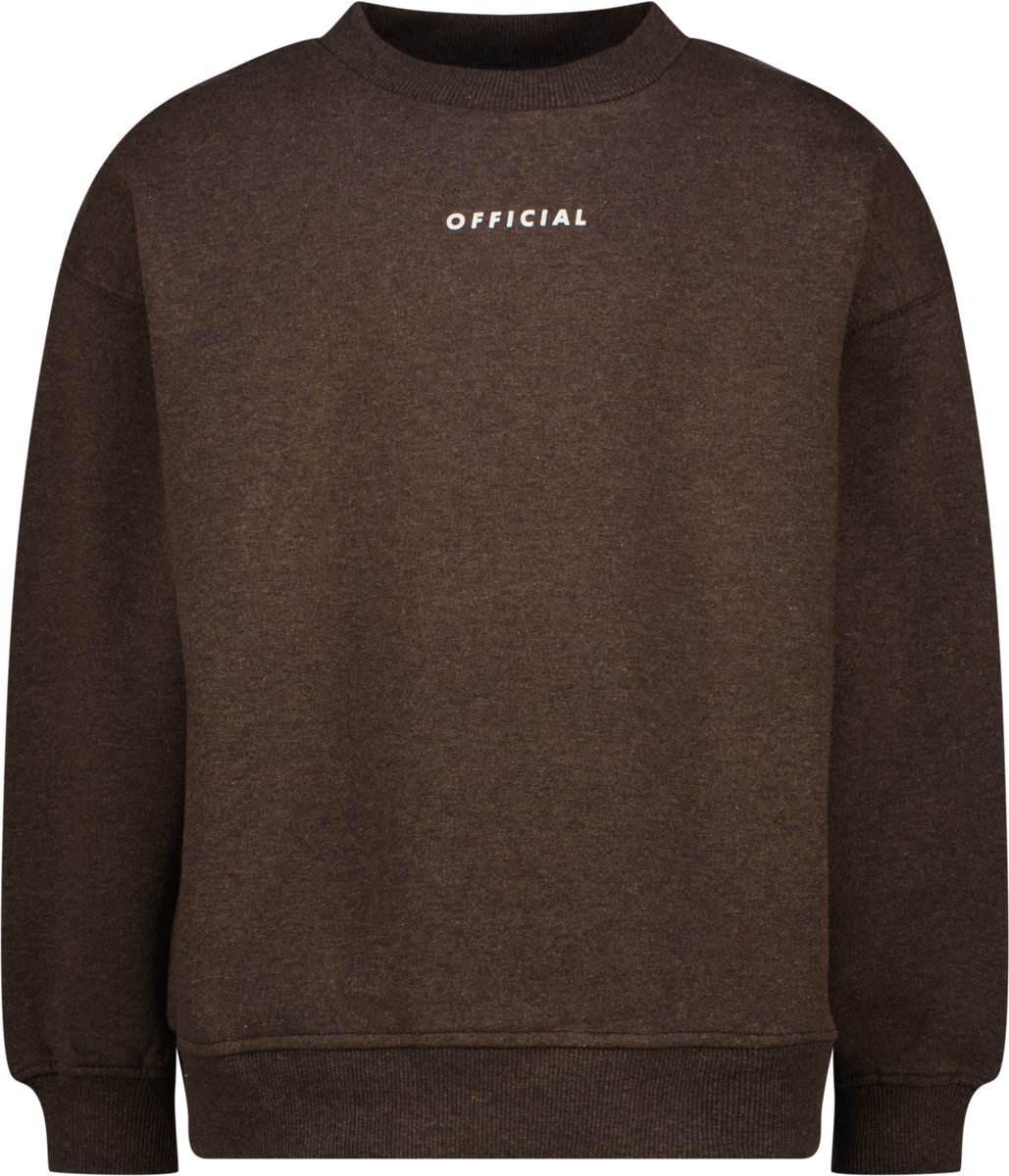 Raizzed sweater jongens Sabel Choco brown melange
