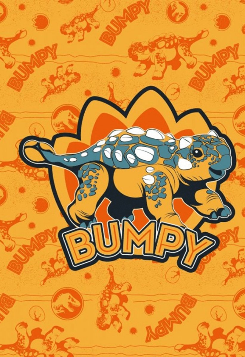 Jurassic World Fleece Deken, Bumpy - 100 x 150 cm - Polyester Oranje
