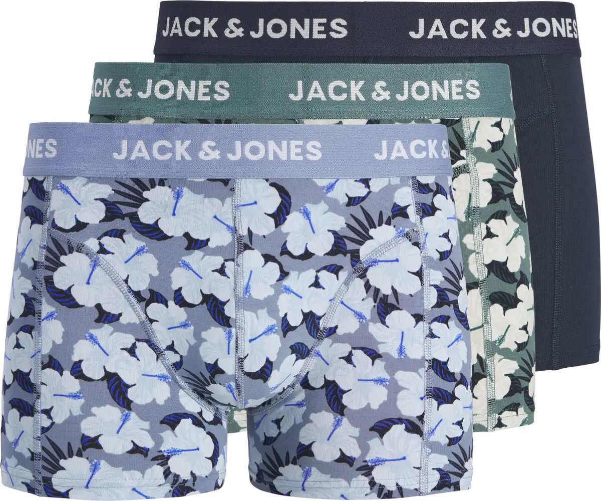 JACK & JONES Jacben trunks (3-pack) - heren boxers - north atlantic night sky - country blue