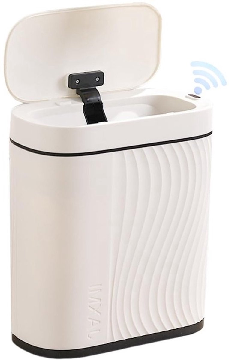 Badkamer vuilnisemmer - Cosmetica emmer - Hygiënisch afval - Automatische sensor - 8 liter - Wit
