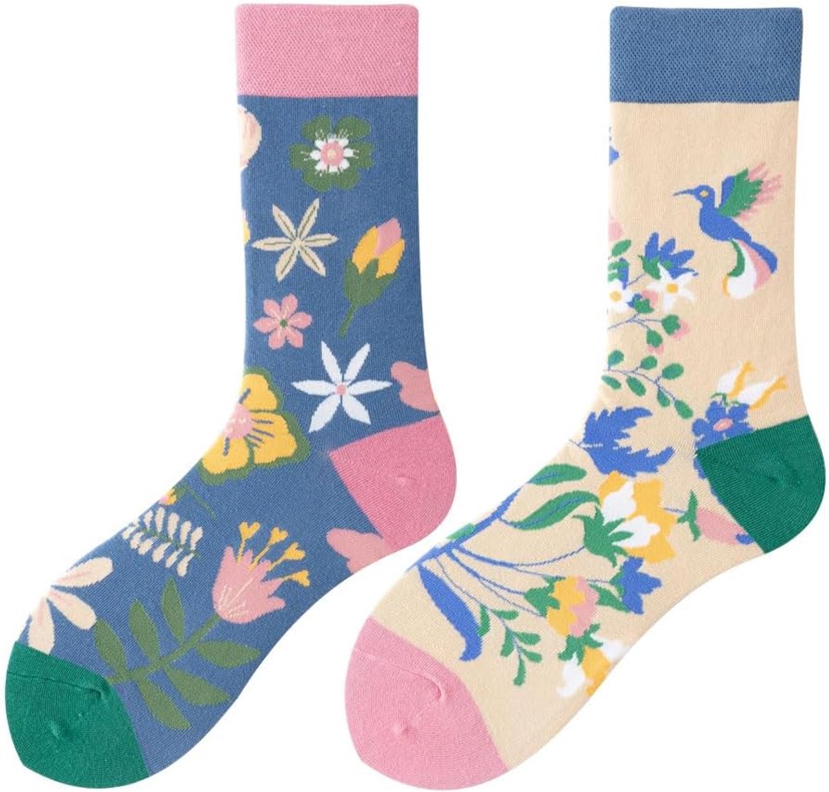 Sokken Voor Dames En Heren Unisex Veel Motieven Dieren Eten Fruit Sport Kunst Van Katoen Cadeau Asymmetrische Patronen Links En Rechts
