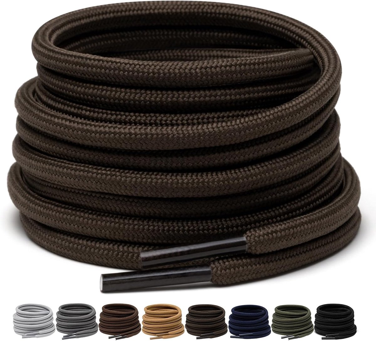 Schoenveters 4 mm veiligheidsveters voor outdoor wandelschoenen, duurzame veters voor sneakers