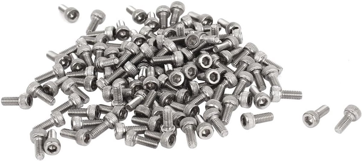 Hex Key Socket Hoofd Knurl Cap Schroeven Bouten 100 stks