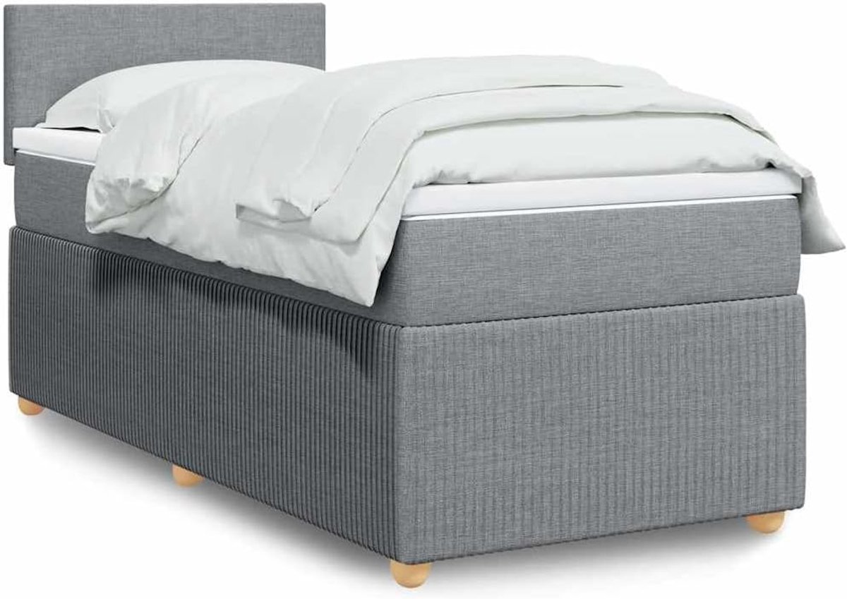 Pocketveringmatras Boxspring Lichtgrijs 90x190 cm