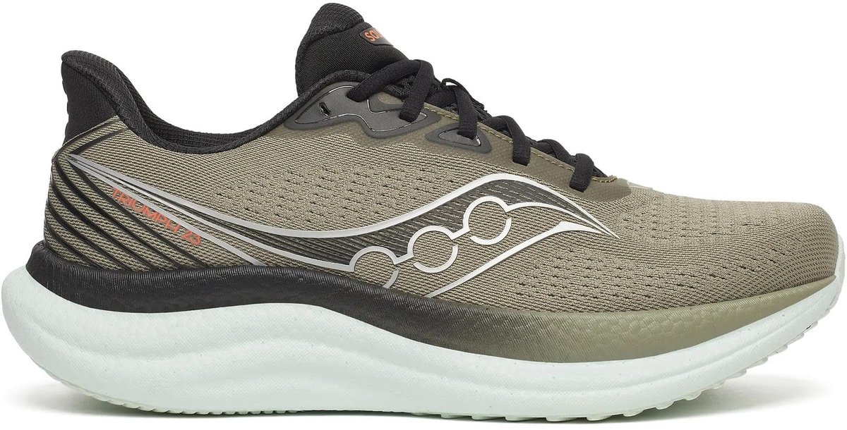 Saucony Triumph 23 Hardloopschoen Heren Laurel/ EUR 40 Zwart