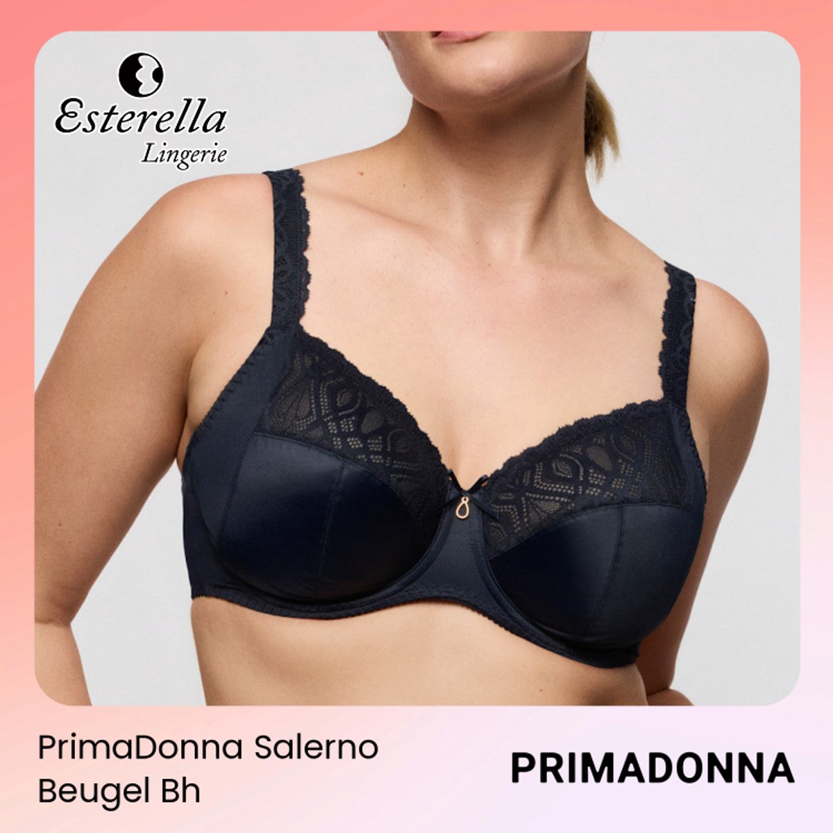 PrimaDonna Salerno Beugel Bh 0163530 Midnight Blue - maat EU 75H / FR 90H
