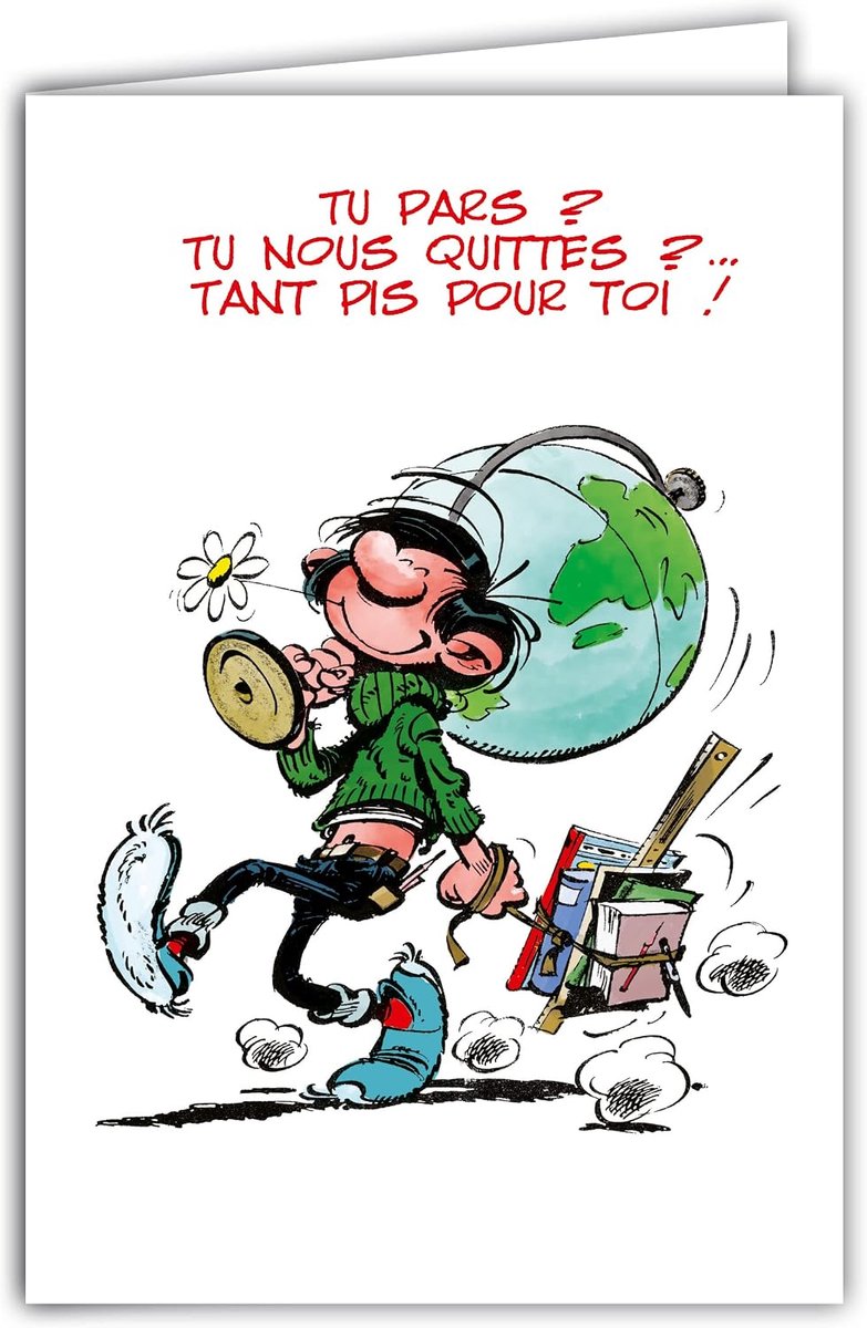 Lagaffe GLCT-0127 startkaart met motief "Goede weg"