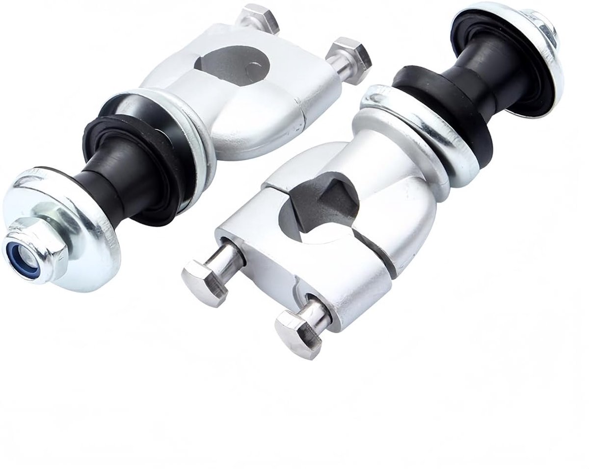 2 stuks 7/8 inch stuurverhoging montageklem met rubberen inzetstukken, compatibel met CRF XR50 22 mm Dirt Pit Bike stuurklem
