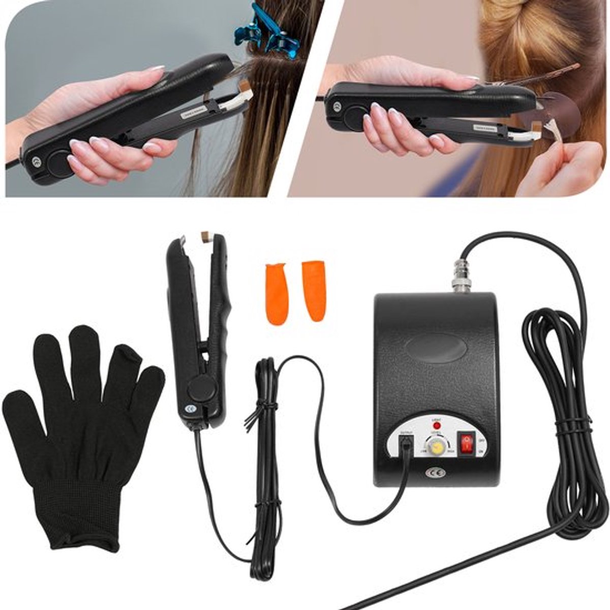 Ultrasoonreiniger Zwart - 25 W Vermogen - 30x25x11 cm Afmeting - Metaal Materiaal - Voor Haarverlenging En Kapsalon