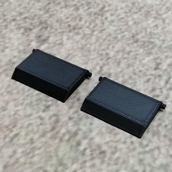 1 paar (2 stuks) vervangende toetsenbordpoten, zwart, compatibel met Corsair K100 AIR RGB toetsenbord, reserveonderdeel toetsenbordstandaard voeten keyboard — afbeelding 5