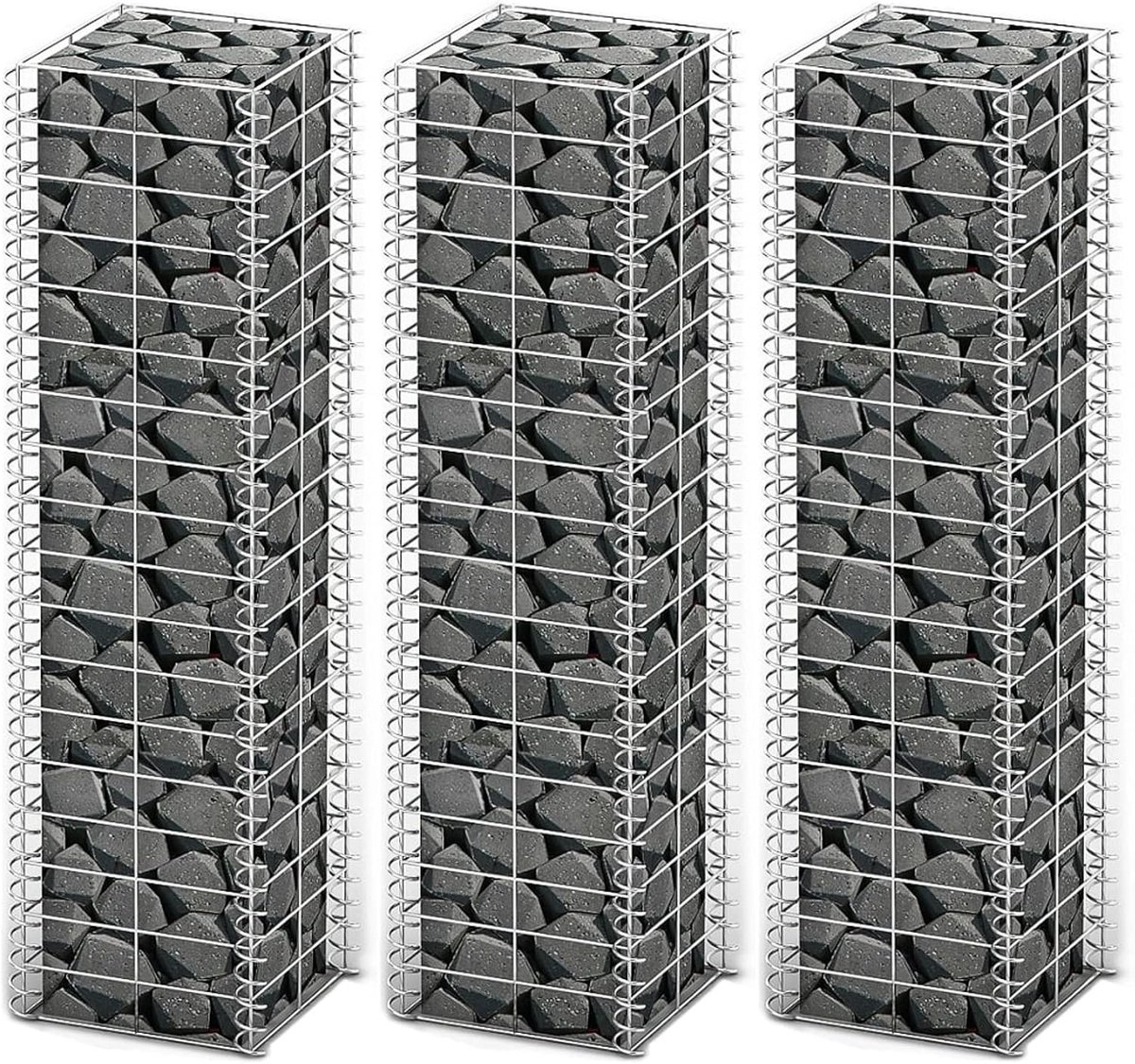 Set 3 stuks gegalvaniseerde draad, 25 x 25 x 100 cm, ijzerwaren, afsluitingen en hekken, hekelementen (SPU: 141045)