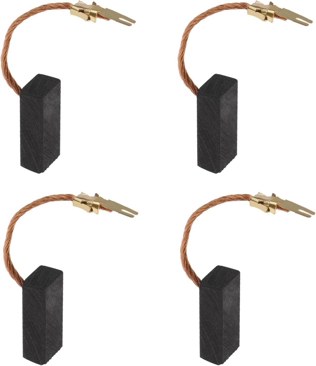 Grasmaaier borstels 2 paar - 6 x 9 x 20 mm - carbon - geschikt voor ROTAK 34, 32R, 370, 43LI, ERGOFLEX