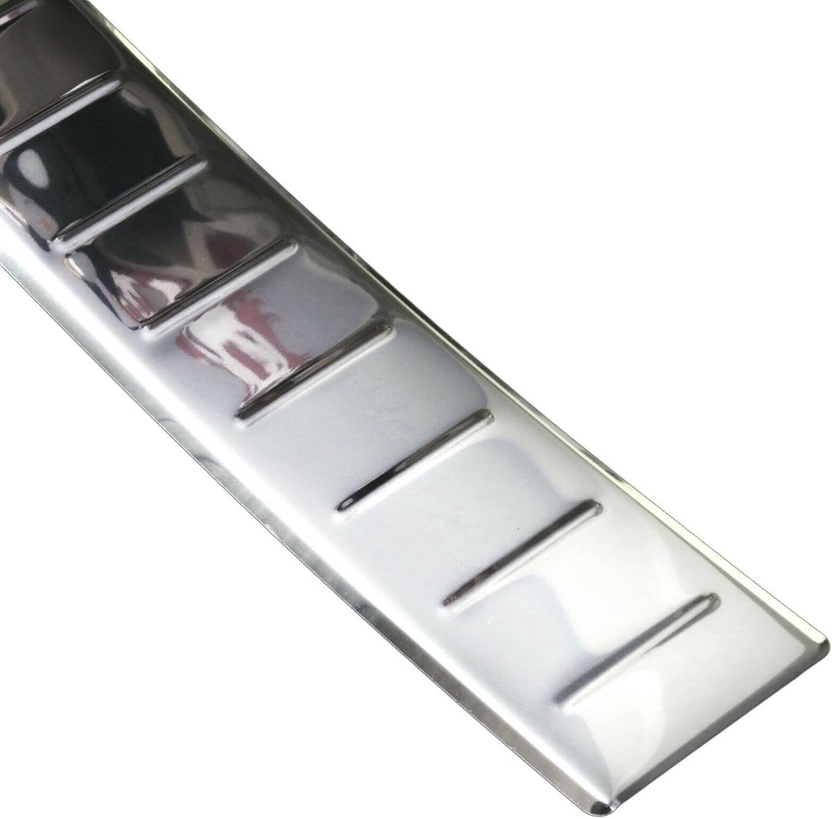 Bumperbescherming roestvrij staal, chroom, compatibel met BMW X1 F48, BJ, met schuine rand, premium kwaliteit van RECAMBO