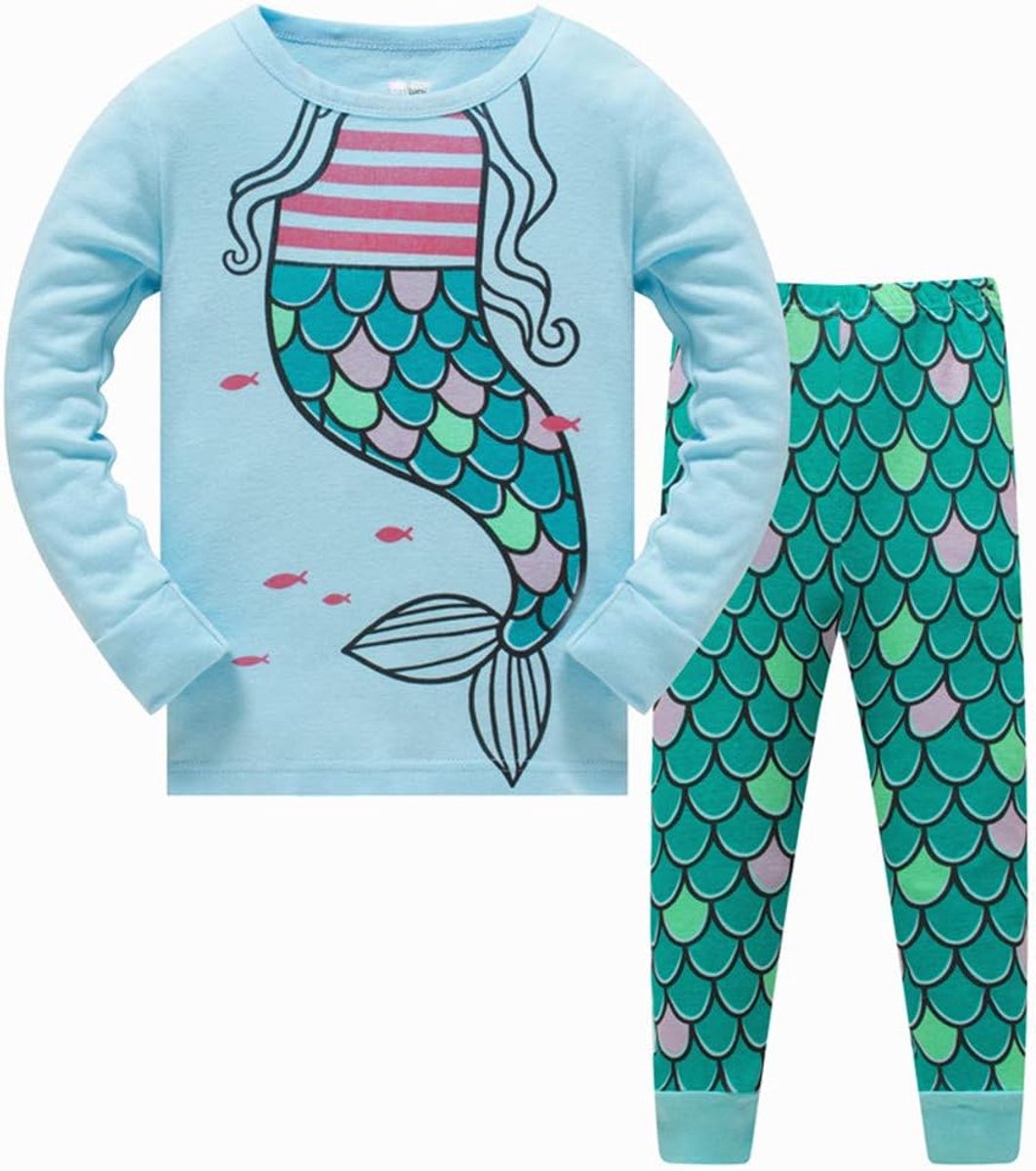 Eenhoorn Pyjama Slaapkleding 2pcs Lange Mouwen Pjs Nachtkleding Tops Broek Sets Nachtkleding voor Peuter