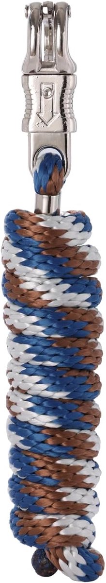 Paardbreiwerk voor paard, in verschillende stijlvolle designs, leiband, pony, ezel, geit met paniekhaak (blauw, bruin, grijs, paniekhaak)