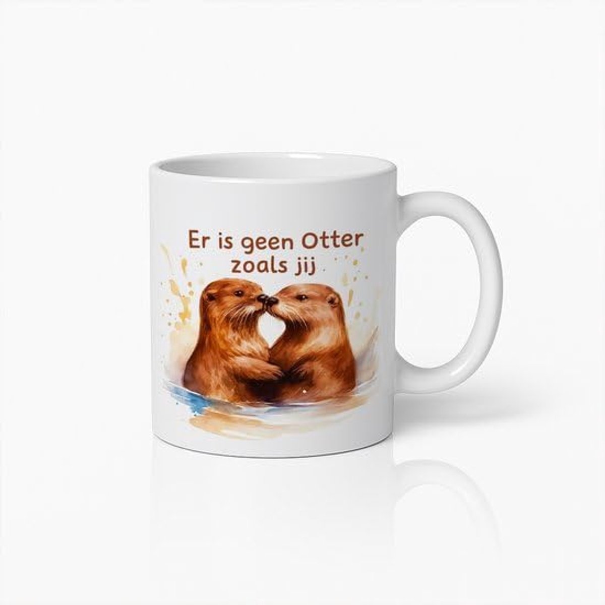 Otter Koppel Mok – “Er is geen Otter zoals jij” Liefdevol Keramisch Cadeau voor Dierenliefhebbers
