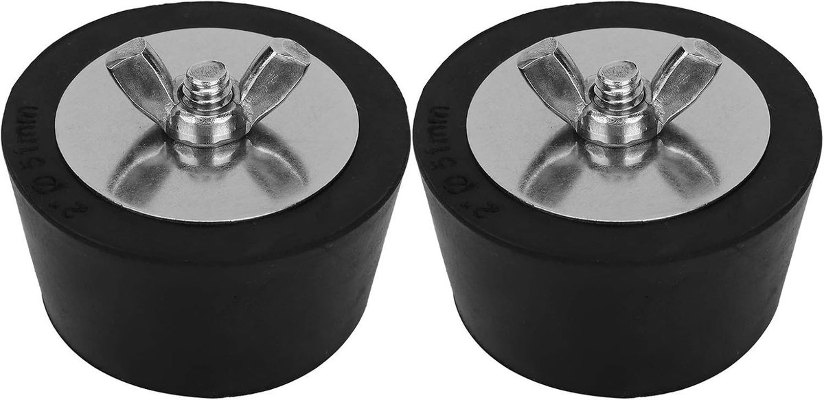 Set van 2 Rubber Winteriser Pluggen voor Zwembad en Spa - Ideaal voor Terugvoerpijpen en Onderhoud