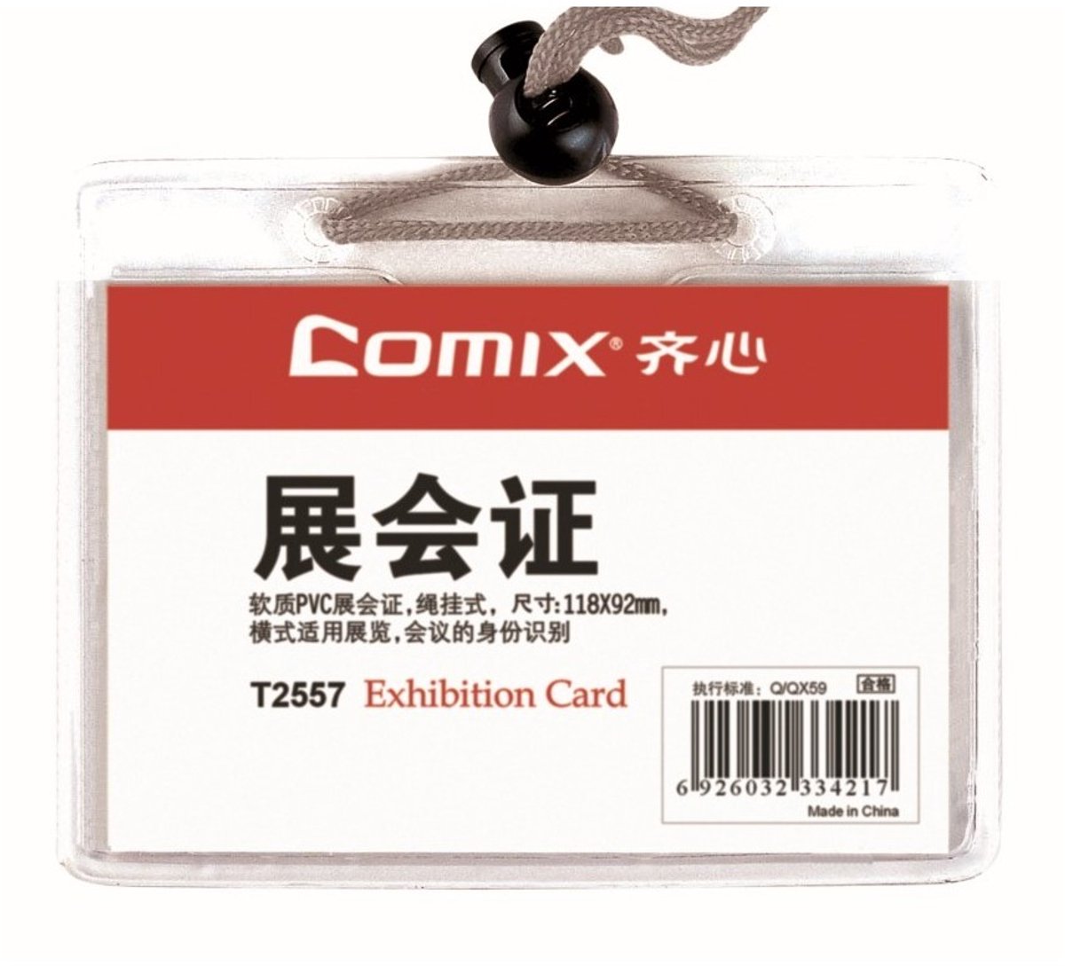 Comix naambadge met koord