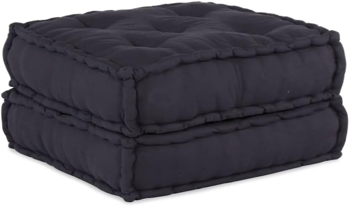 Bankelement antraciet 70x70x36 cm stof