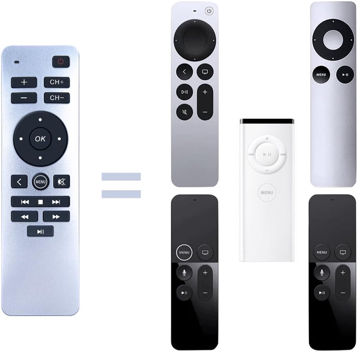 Vervanging voor Apple TV 4K-speler 1 2 3 4 generatie, A1294 A2169 A2737 A2843 A1218 / MA711 A1378 / MC572 A1427 / MD199 A1625 / MGY52 / MLNC222 A184. 2/MQD22/MP7P2