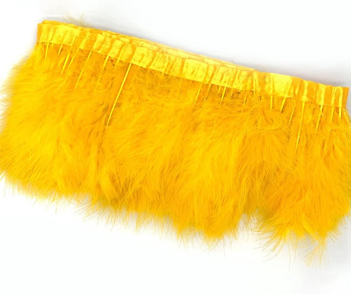 2m 10-15cm breed Flauwige veerbies, veertjes franje kwast franjebies franjeband, veer franjes met satijnband decoratiebies decoratieband naaibenodigdheden voor DIY knutselen kostuums kleding, donker