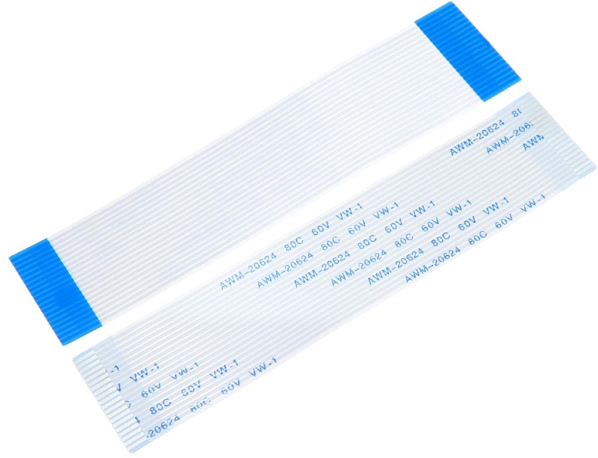 20 stuks flexibele platte kabel FFC FPC, 20 pins, 1 mm lengte, 100 mm (type A) voor LCD 3D-printer, camera, DVD, tv, laptop, audio