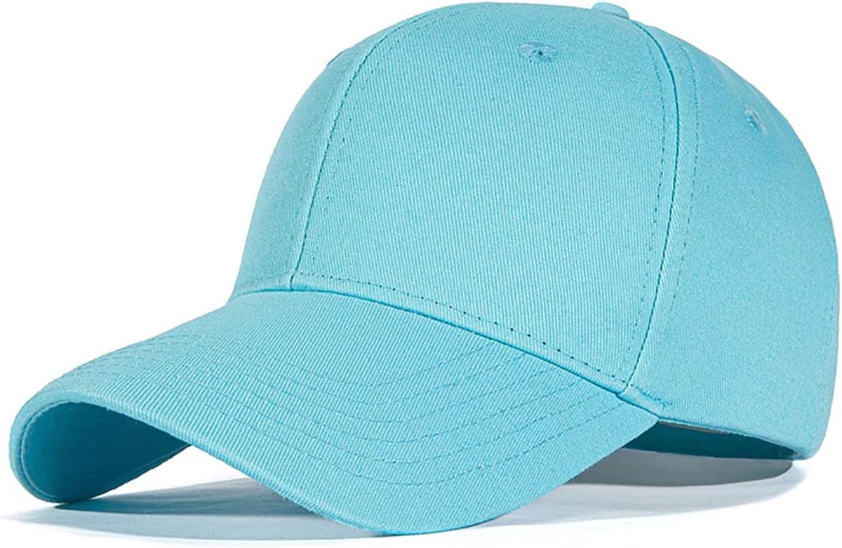 Cap Unisex Outdoor Running Baseball Cap Cap Cap Katoen Baseball Hoeden Volwassenen Casual Pure Kleur Baseboard Honkbalpet Baseball Cap Cap Vrouwen Mannen, hemelsblauw, 56/58 cm