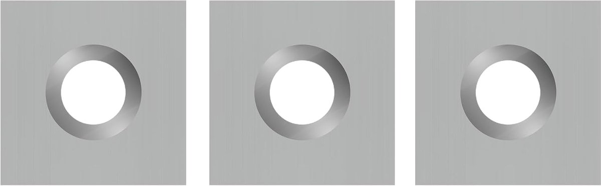 Draaien Gereedschap Carbide Getipt 11x11x2,0 Mm Vierkante Carbide Cutter Inserts Voor draaibeitels en Houtbewerking Draaibank Tool, 3 stks